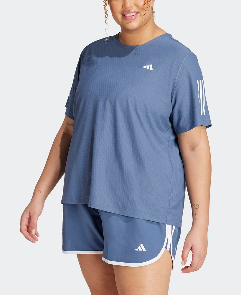 Adidas Plus Own the Run Moisture-Wicking T-Shirt