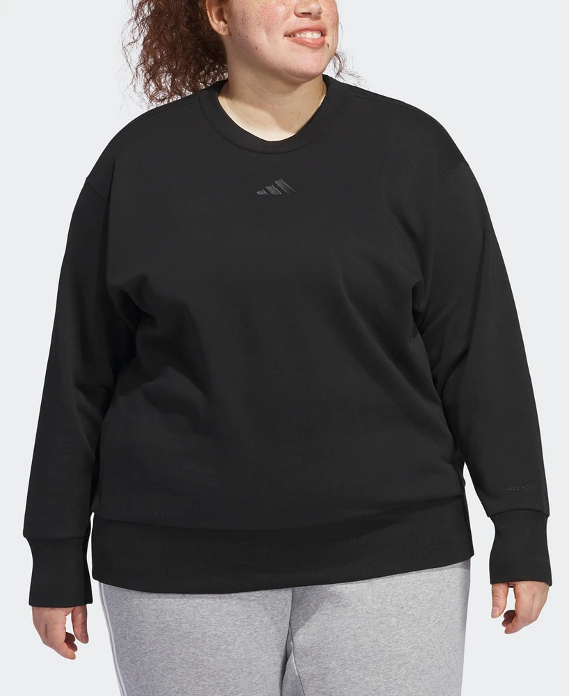 Adidas Plus All Szn Fleece Crewneck Sweatshirt