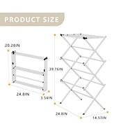 Givimo White Folding Metal Drying Rack