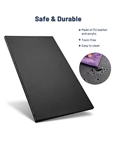 Yescom WeChef Led Back Lit Light Menu Holder Cover Folding Double Panel Fits 8"x14" Paper for Hotel Club