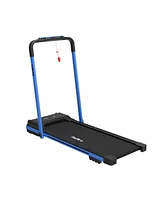 Redliro Under Desk Treadmill 2 1 Walking Machine, Portable, Folding, Electric, Motorized, and Jogging Blue