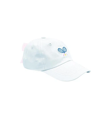 Bits & Bows Girls Tennis Bow Baseball Hat