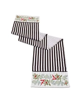 Slickblue Striped Holiday Table Runner Festive and Elegant Dining Decor