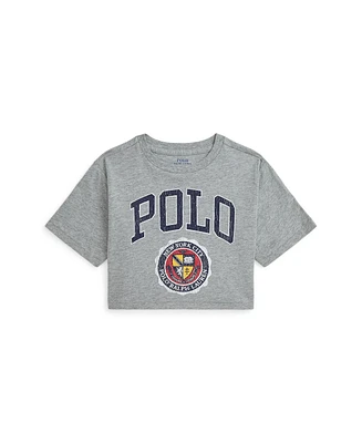 Polo Ralph Lauren Toddler and Little Girls Logo Crest Cotton Jersey Boxy Tee