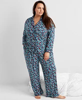 State of Day Women's Packaged Notched-Collar Pajama Set Xs-3X, Created for Macy's