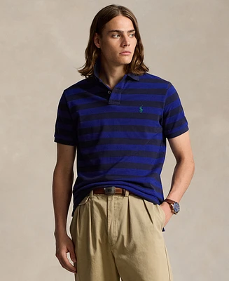 Polo Ralph Lauren Men's Classic-Fit Striped Mesh Polo Shirt