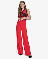 Halston Women's Easy Mid-Rise Pull-On Wide-Leg Pants