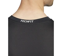 adidas Men's Fitted Crewneck Tech-Fit Compression Shirt