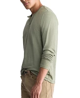 Men's Kaduk Long-Sleeve Burnout Henley Top