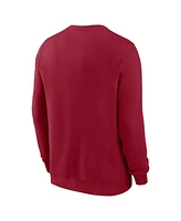 Nike Men's Cardinal Stanford Primetime Evergreen Fleece Pullover Sweatshirt