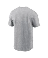 Nike Men's Heather Gray Oregon Ducks Primetime Evergreen Wordmark T-Shirt