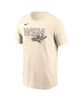 Nike Men's Cream Washington Nationals City Connect Wordmark T-Shirt