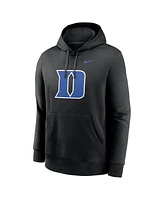 Nike Men's Black Duke Blue Devils Primetime Evergreen Club Fleece Pullover Hoodie