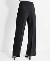 Dkny Women's Front-Zip Wide-Leg Trousers