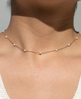 Girls Crew Imitation Pearl Delicate Necklace