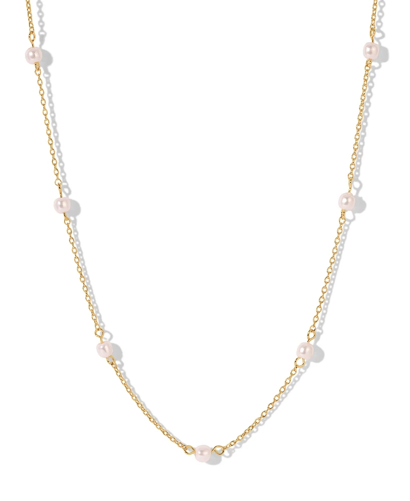 Girls Crew Imitation Pearl Delicate Necklace