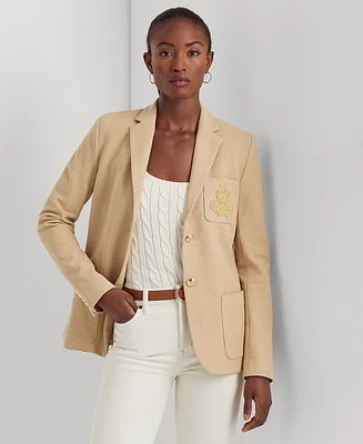 Lauren Ralph Petite Slim-Fit Jacquard Blazer