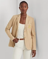 Lauren Ralph Petite Slim-Fit Jacquard Blazer