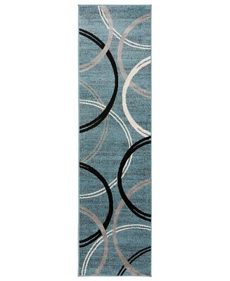 Main Street Rugs Alba 377 2'7"x10' Runner Area Rug