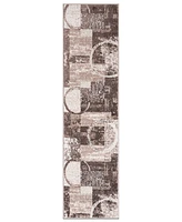 Main Street Rugs Alba 307 2'x10' Runner Area Rug