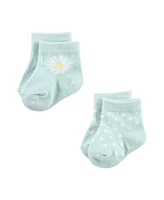 Hudson Baby Baby Girls Sock and Headband 12pc Set, Daisy, 0-9 Months