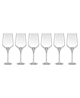 Lenox Tuscany Classics Angled Optic Wine Glasses, Set Of 6