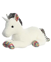 Aurora Large Unicorn Shimmers Colorful Plush Toy Rainbow 23"