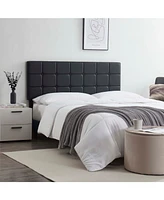 Clara Clark Button Tufted Upholstered Headboard