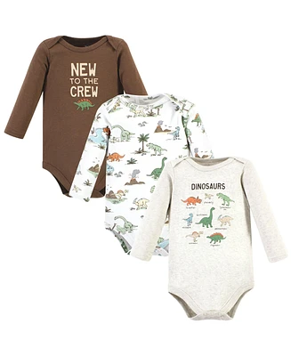 Hudson Baby Boys Cotton Long-Sleeve Bodysuits