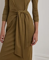 Lauren Ralph Lauren Women's Tie-Front Turtleneck Dress
