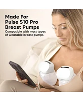 KeaBabies Breast Pump Flange Insert 13/17/21/24/27mm, Compatible With Pulse S10 Pro, Bpa-Free Replacement Parts