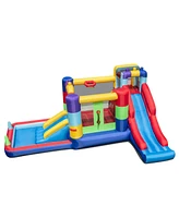 Slickblue Inflatable Bounce House with 680W Blower and Ball Pit