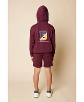 B by Brooks Brothers Big Boys Logo French Terry Hoodie