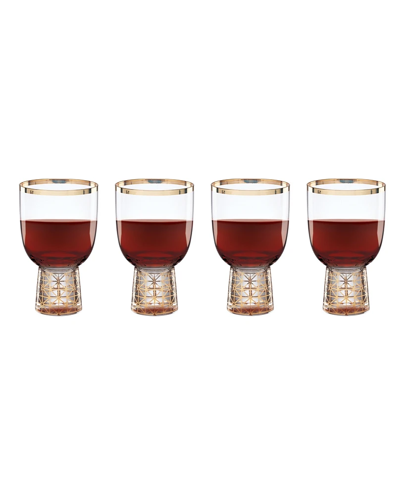 Lenox Tuscany Classics Gold Frost Wine Glasses, Set Of 4