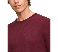 Tommy Hilfiger Men's Ribbed Long-Sleeve Pajama Shirt