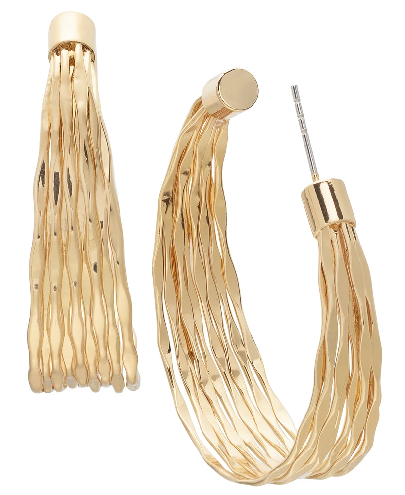 Style & Co Wavy Hoop Earrings, Created for Macy's