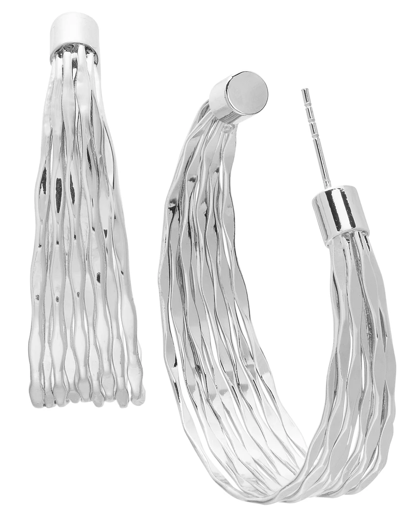 Style & Co Wavy Hoop Earrings, Created for Macy's