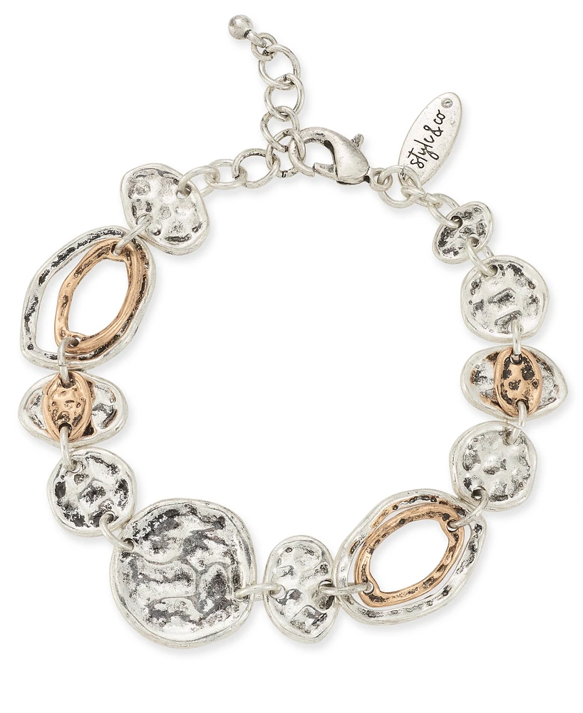 Style & Co Two-Tone Charm Bracelet, Created for Macy's