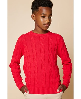 B by Brooks Brothers Big Boys Cable Sweater