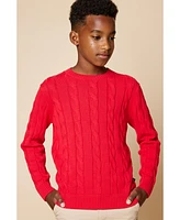 B by Brooks Brothers Big Boys Cable Sweater