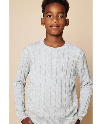 B by Brooks Brothers Big Boys Cable Sweater