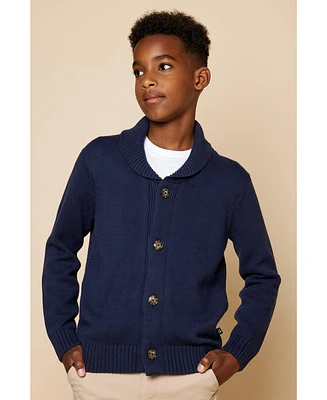 B by Brooks Brothers Big Boys Shawl-Collar Cardigan