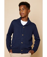 B by Brooks Brothers Big Boys Shawl-Collar Cardigan