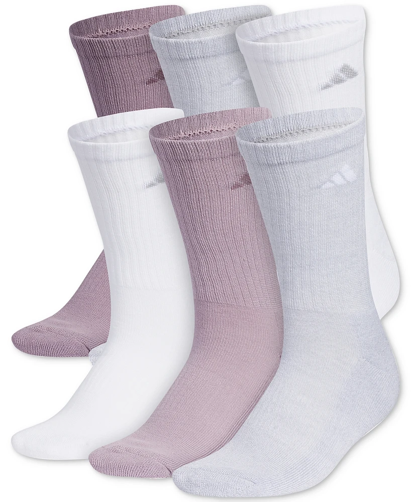 adidas Women's Athletic Cushioned Crew Socks, Pack of 6