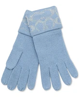 Coach Women's Signature C Metallic Headband & Touch Tip Gloves Boxed Gift Set