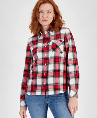 Nautica Jeans Women's Manchester Plaid Button-Up Shirt