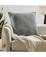 Ihi Home Popcorn Weave Pillow, 22"Sq