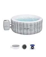 Bestway SaluSpa Fiji AirJet Inflatable Hot Tub with EnergySense Cover, Grey