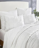 Ihi Home Chambers Linen, King Duvet Cover Set/3, White