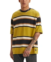 Levi's Men's Relaxed Fit Short Sleeve Box Stripe Skateboard T-Shirt